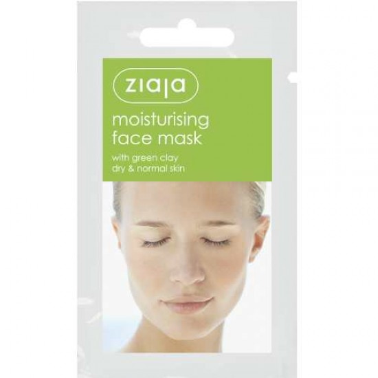 clay masks - ziaja - cosmetics - Moisturising face mask with green clay 7ml   COSMETICS
